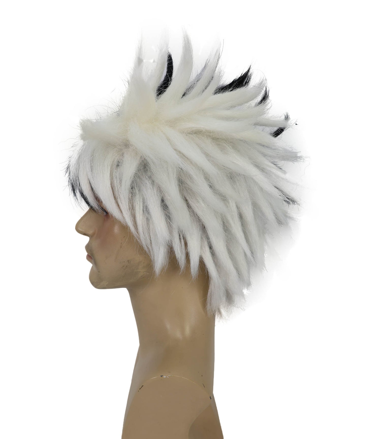 HPO Men's Japanese Superhero Manga Dark-green Spiked Wig