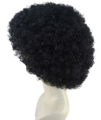 HPO Adult Women's EG Black Afro Wig – Classic Curly Wigs Themed Events, Perfect for 70s Disco, Halloween and Cosplay, Theater and Themed Parties