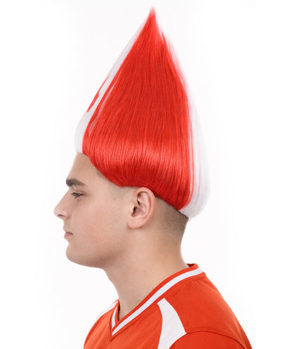 Men's Flag Troll Wig Collection | Canada Flag Wig | Premium Breathable Capless Cap