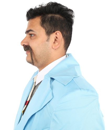 Men's Long Fu Manchu Mustache | Synthetic Facial Hair | Multiple Colors | HPO
