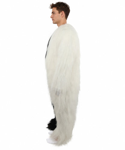 HPO  Extreme Hairy Person Two Part Costume, Mask and Bundle Set - Full-Body Hair Suit Extra-Long Costume Wig for Halloween, Cosplay & Parties - Multiple Color Options