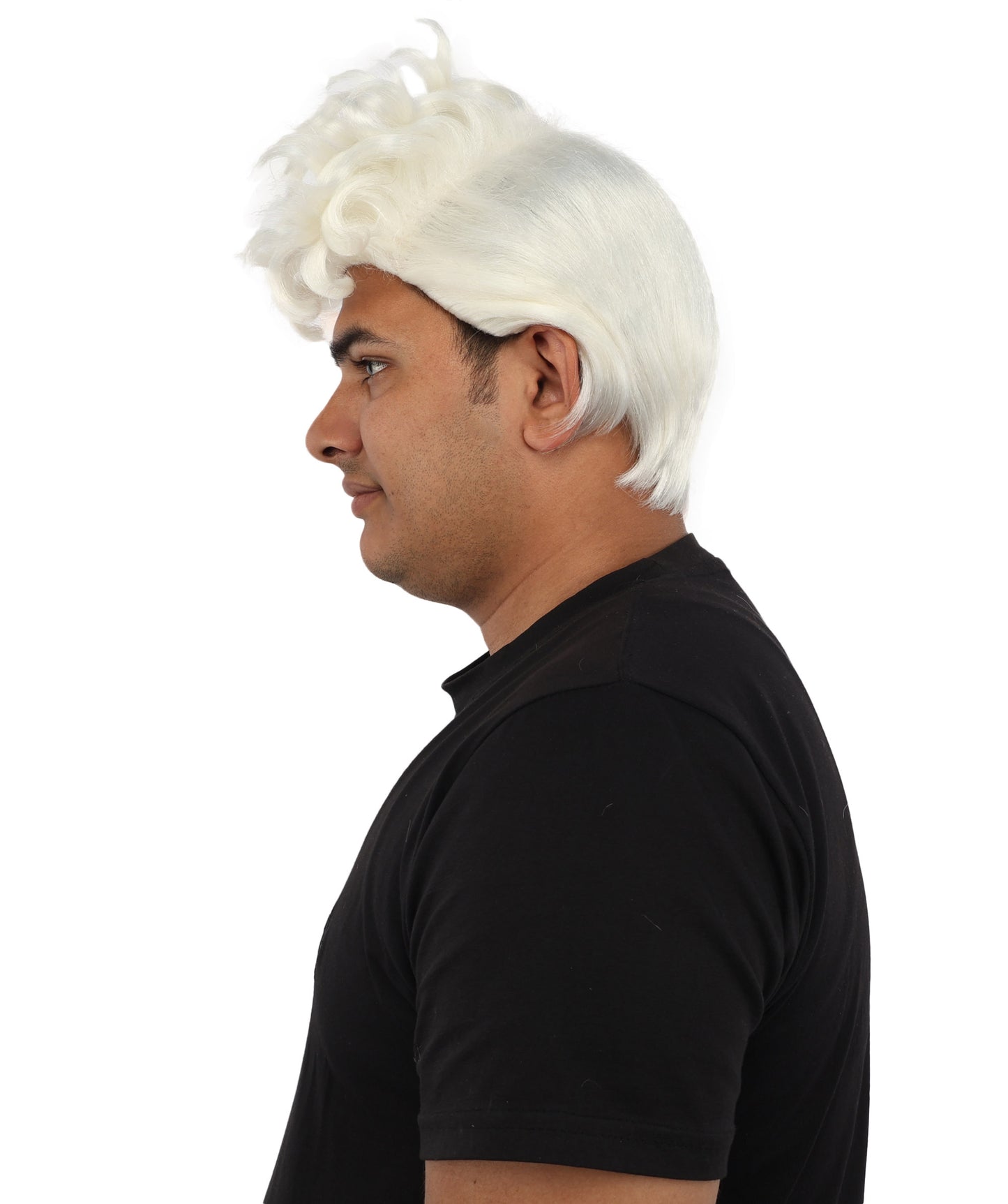 HPO Men’s Dark Brown Wig | Messy, Textured Look for Casual, Fun Styles | Ideal for Halloween, Cosplay and Themed Parties