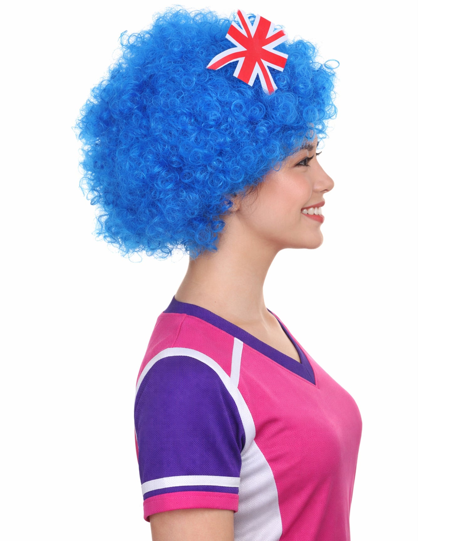 Australia Flag Sport Afro Wig | Premium Breathable Capless Cap