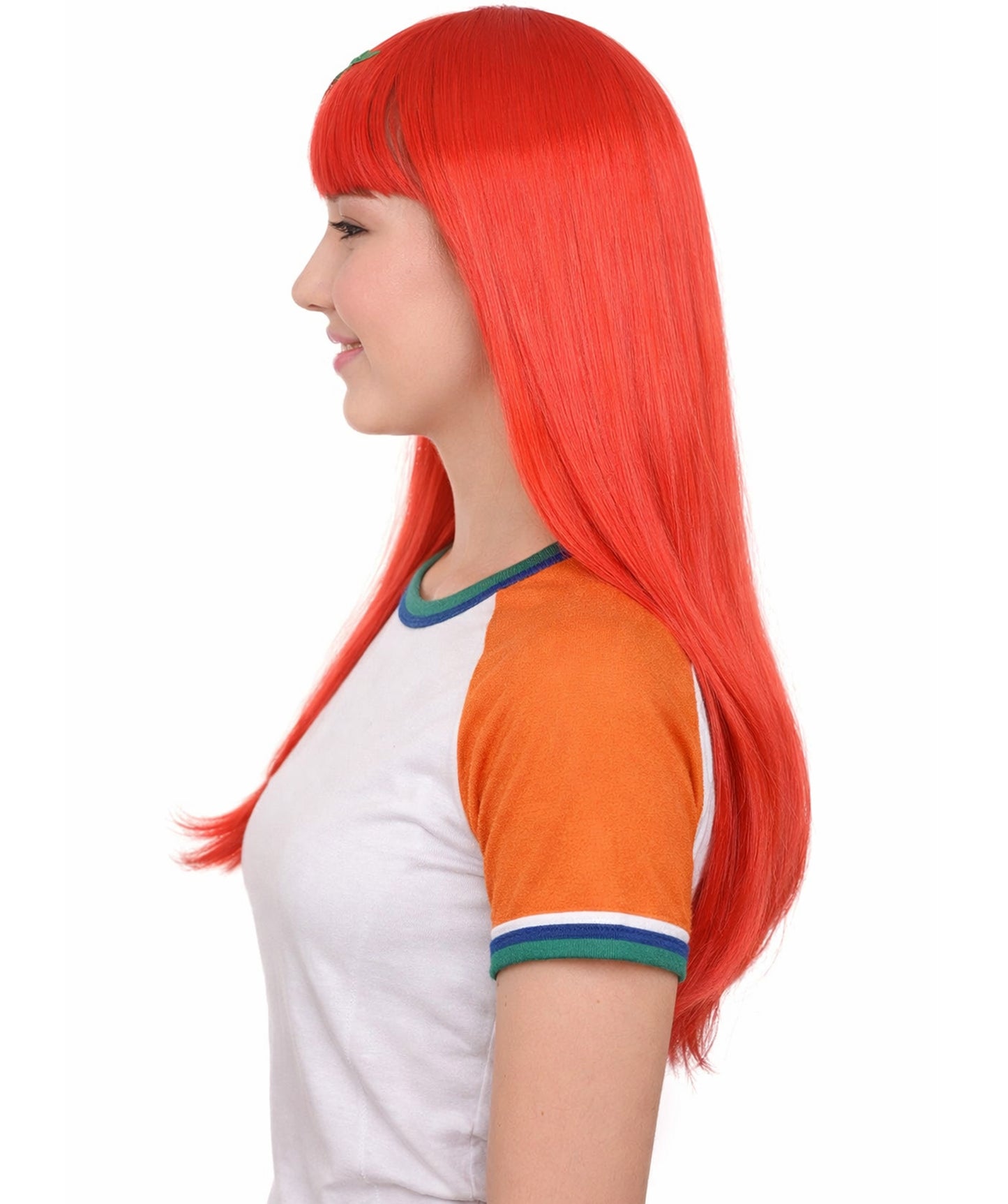 Morocco Flag Sports Party Long Bob Wig | Premium Breathable Capless Cap