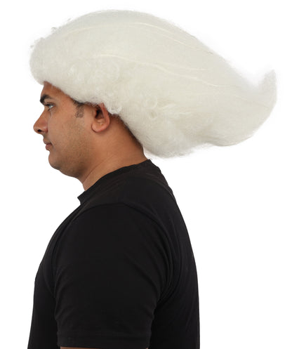 HPO Men's Wild Rocker Wig | Multicolor Options | Voluminous Frizzy Heavy Metal Hair, Two Tone Gradient & Breathable Cap | Halloween, Rock Troll Roleplay, 80s Costume, Theater & Concert Events