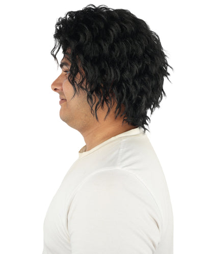 HPO Adult Men's Messy Wavy Shag Wig | Multiple Color Options | Create of synthetic fiber, relaxed tousled volume, breathable base | Party, Halloween, theater, drag, performance, costume events