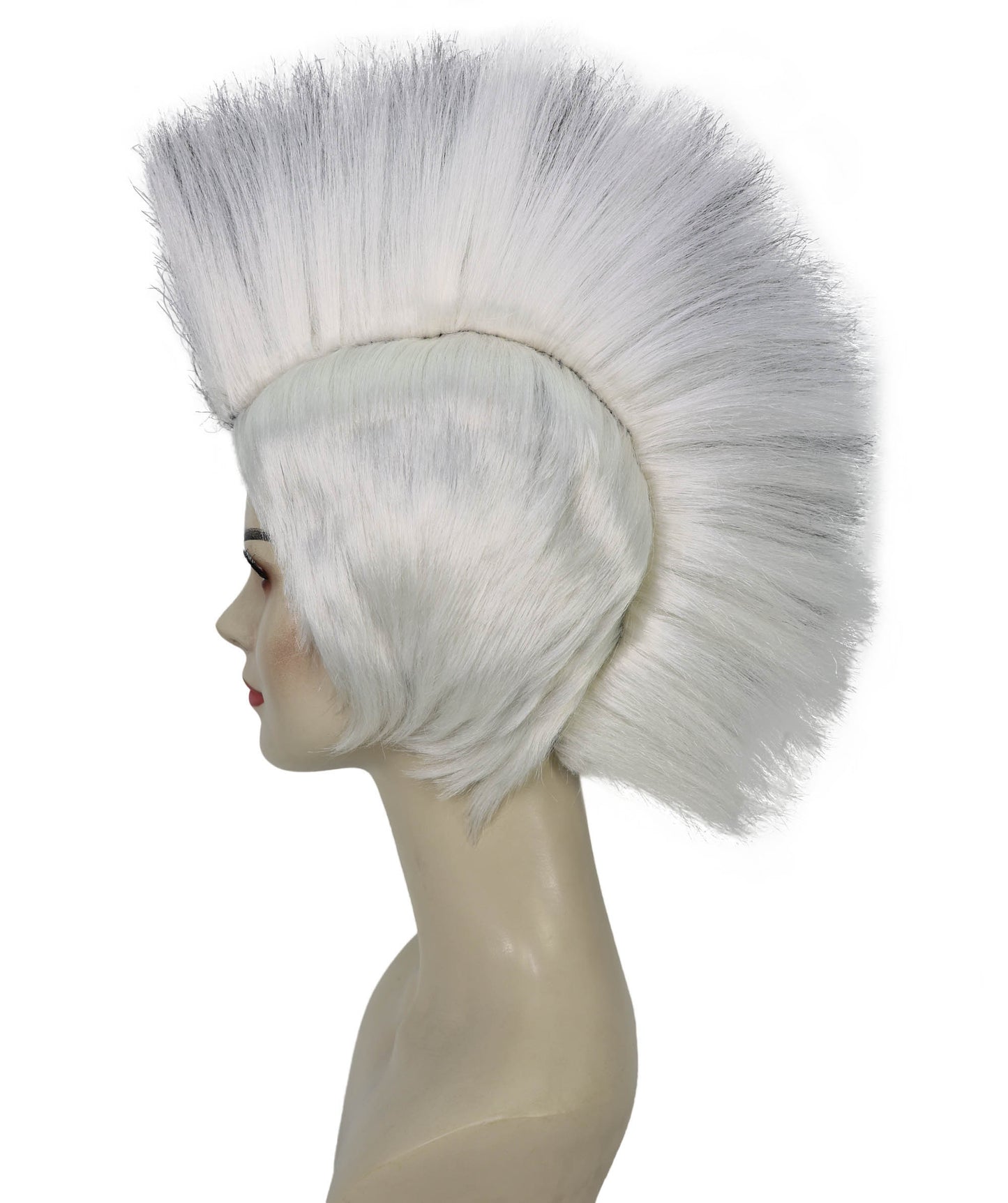 Barb Mohawk | Rock Star Full Black & Pink Mohawk Wig | Premium Halloween Wig