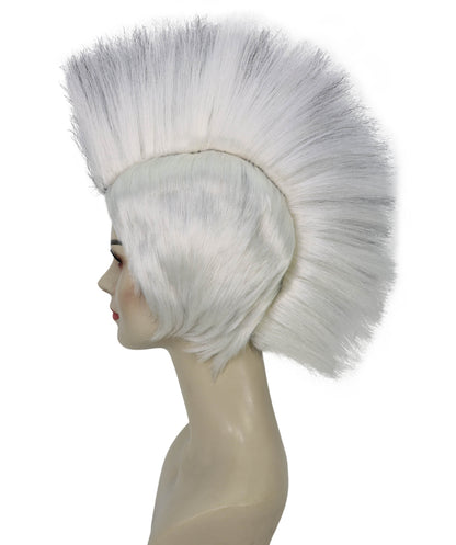 Barb Mohawk | Rock Star Full Black & Pink Mohawk Wig | Premium Halloween Wig