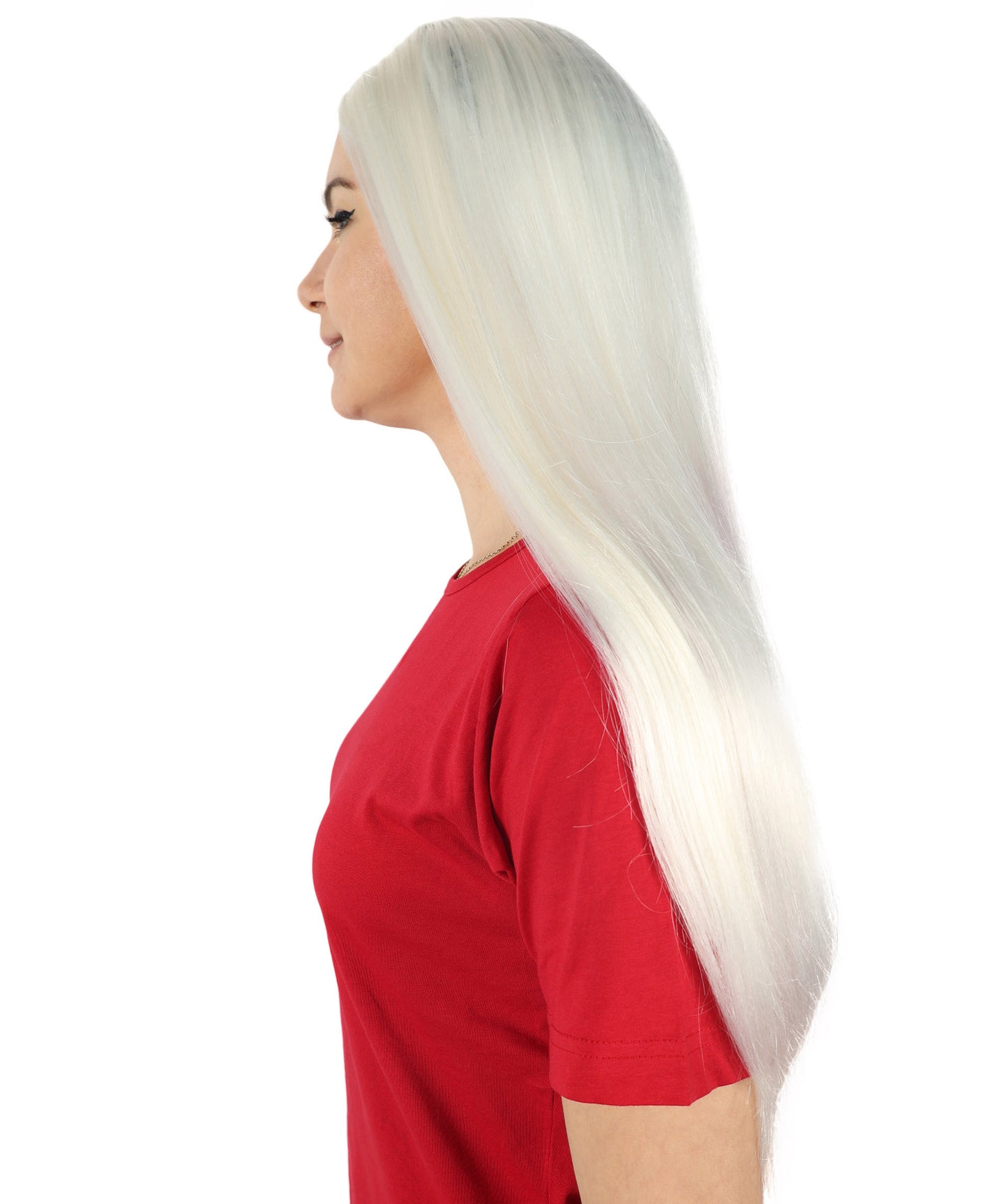 HPO Women's Evil Bride ,Adult Women's Wig Collections, Horror Ghostly Halloween Wig, Premium Breathable Capless Cap