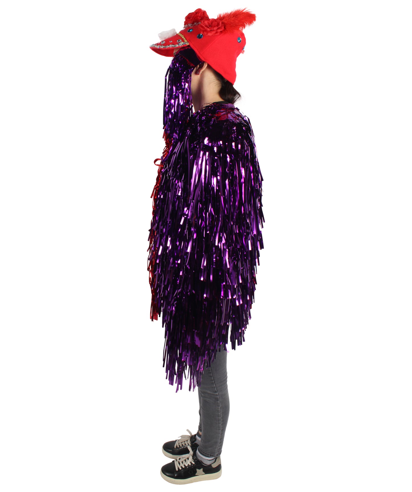 Adult Unisex DJ Tinsel Costume| Multiple Color Options