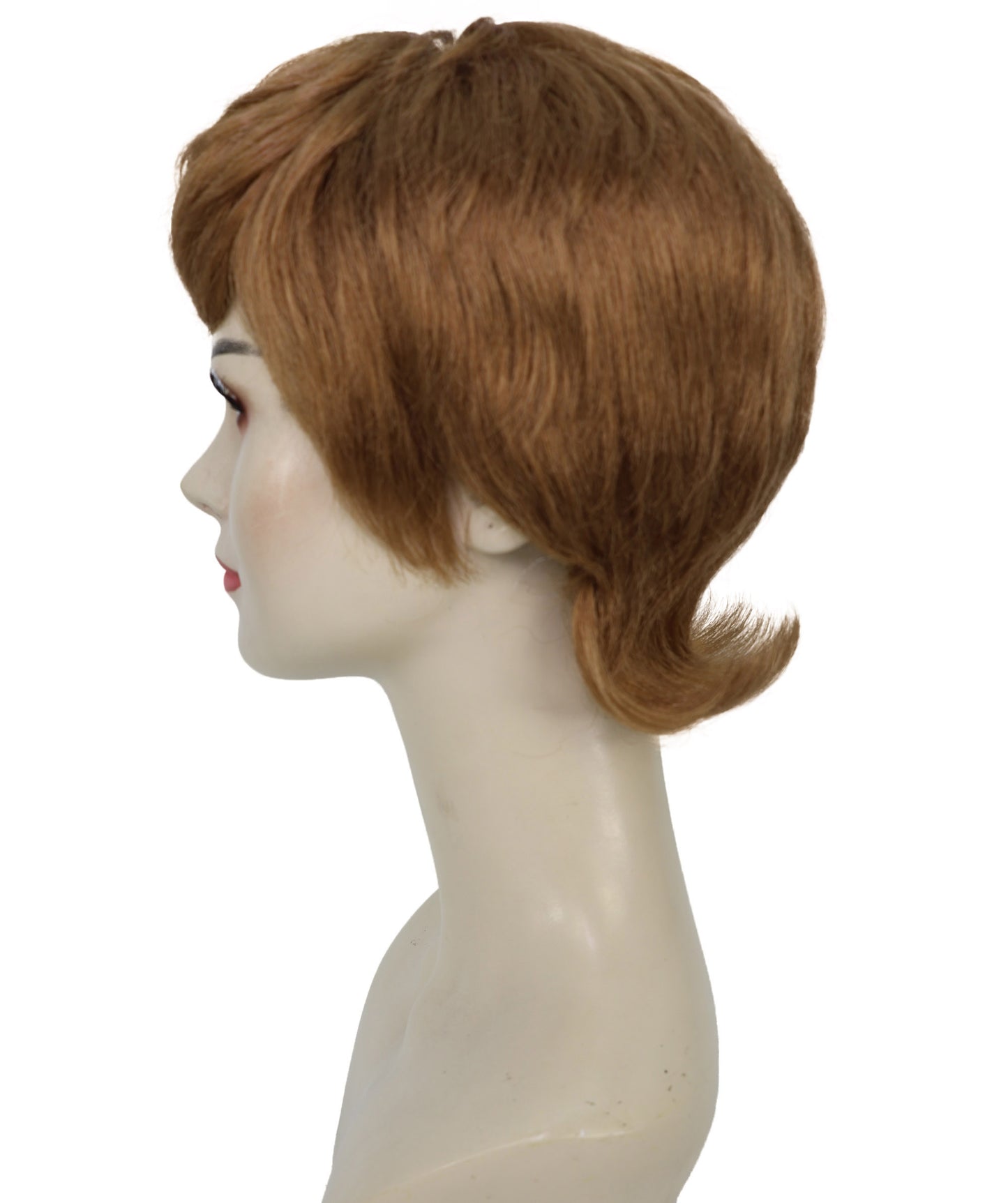 HPO Adult Women’s Chic Honey Blonde Pixie Cut Wig | Sleek Short Layered Style | Ideal for Halloween | Breathable Capless Cap