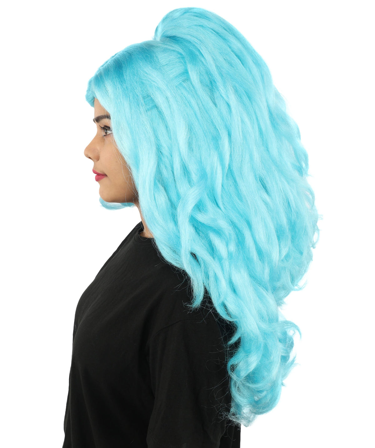 HPO Adult Long 20-Inch Curly Wig | Multiple Color Options | Ideal Cosplay, and Themed Parties | Soft, Natural-Looking, and Easy to Wear