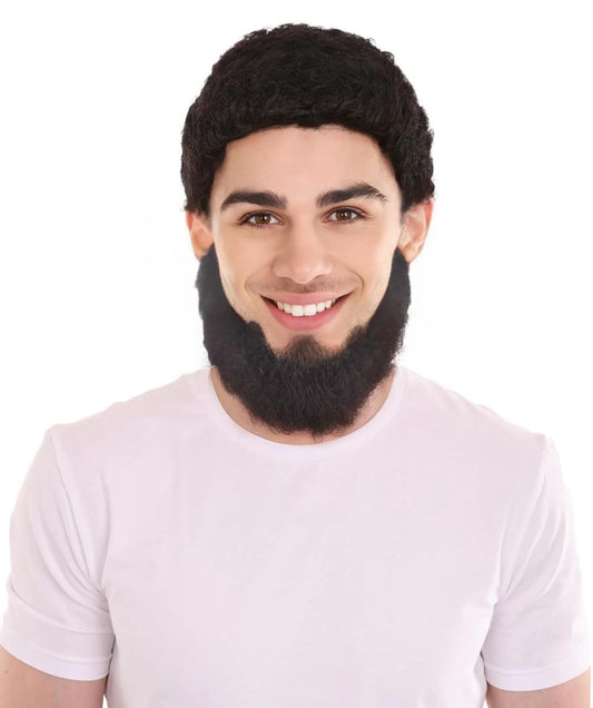 Men's David Spade Synthetic Hair Full Beard | Multiple Colors