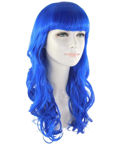 HPO Women's Wig for Fancy Anti-Hero Girl | Long Curly Party Ready Fancy Halloween Wigs | Premium Breathable Capless Cap