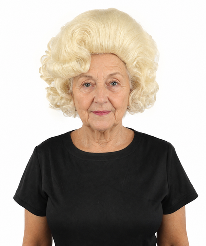 HPO Adult Women's Dame Edna Everage Wigs | Multiple Color Options | Drag Queen-Inspired Colorful Synthetic Hair for Parties, Stage Events | Breathable Capless Design