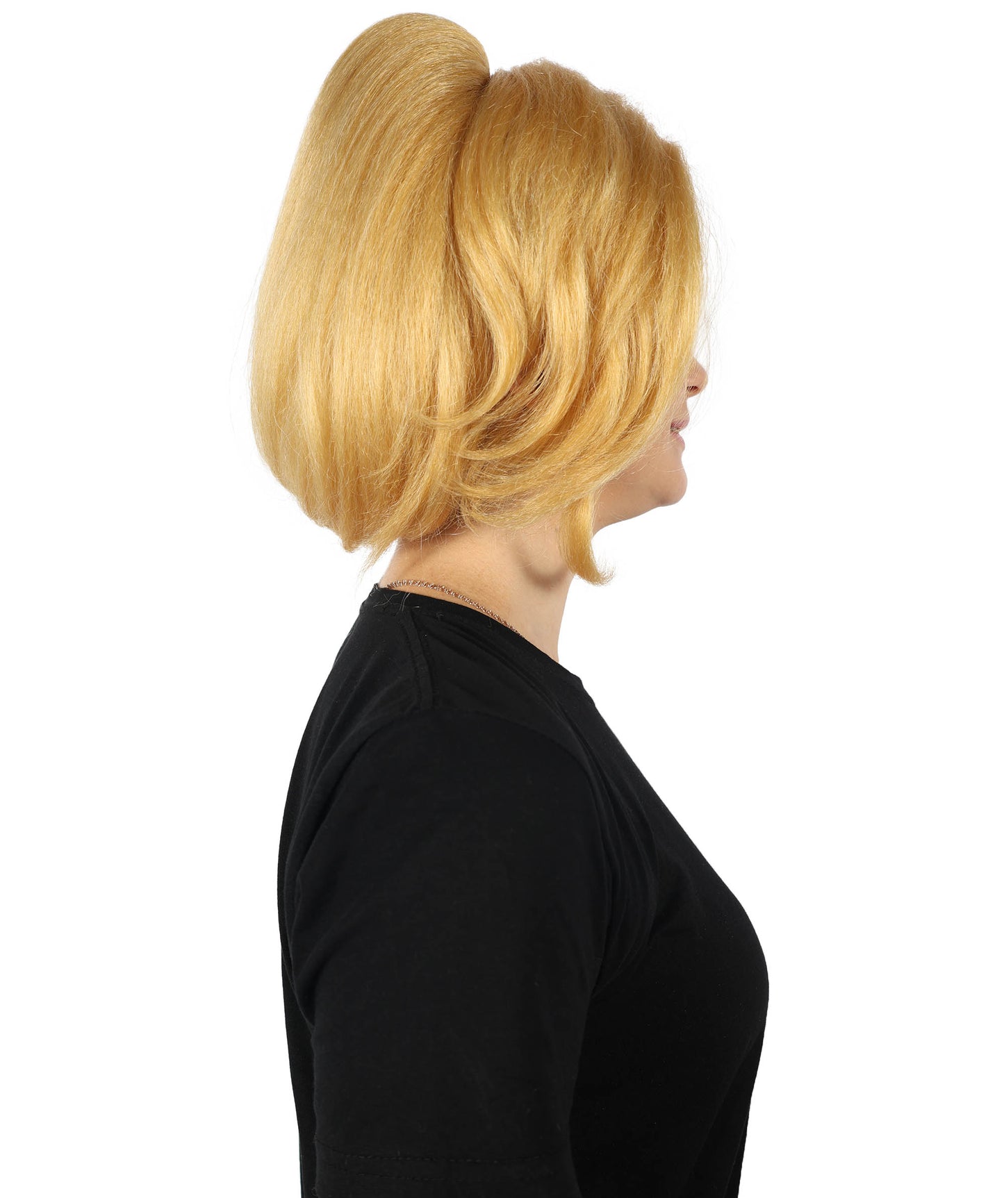 HPO Women’s New Light Blonde Medium Straight Wavy Pigtail Cosplay Wig | Anime Hair Wig for Women | Perfect for Cosplay Themed Parties and Halloween, Adjustable & Comfortable Fit