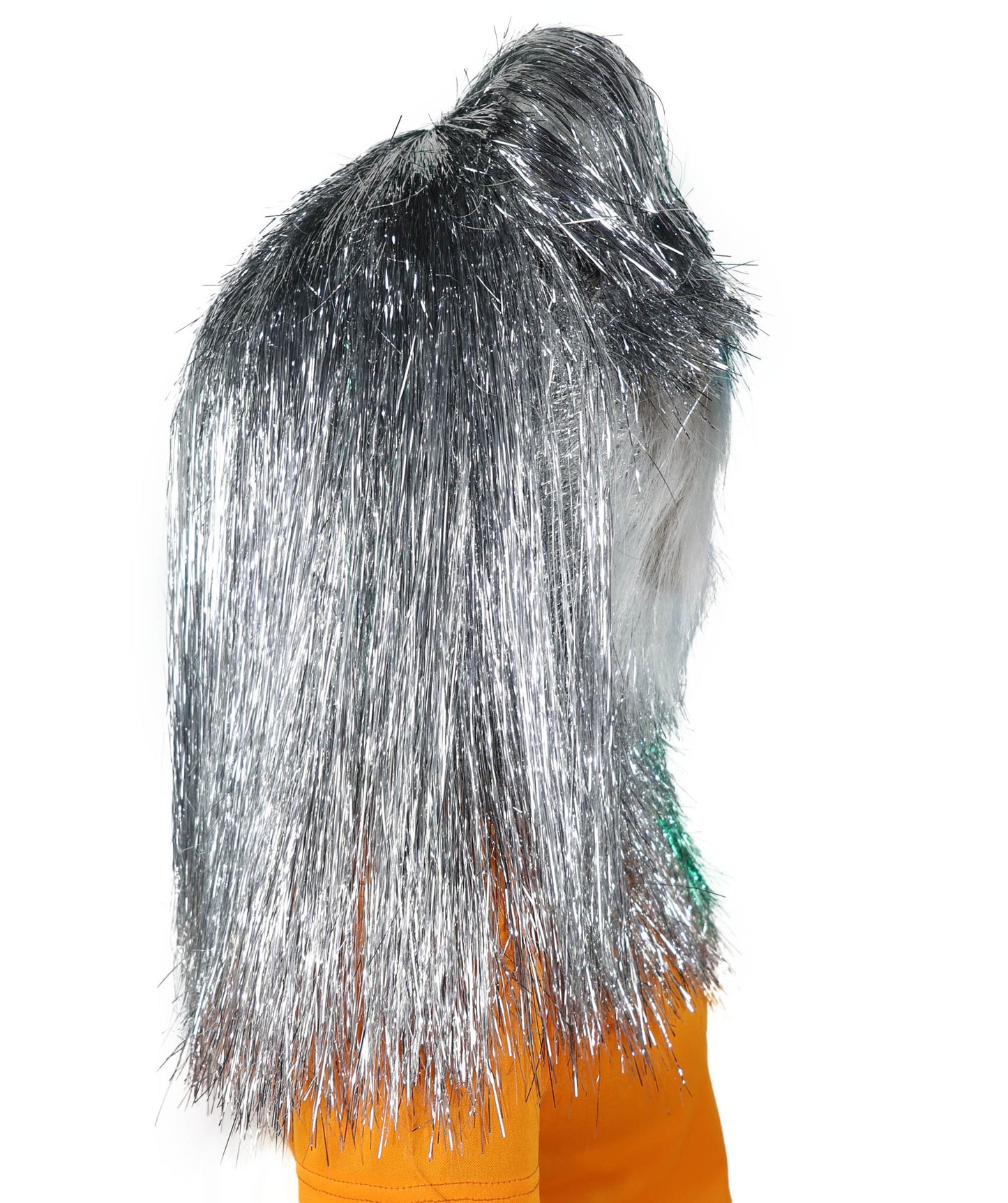 HPO Teen Extreme Hairy Two Part Costume Bundle & Mask Set - Full-Body Hair Suit Extra-Long Costume Wig for Halloween, Cosplay & Parties - Multiple Color Options