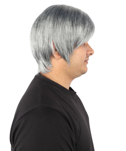 Men's Short Dramatic Texture Wig | Multiple Color Option | undercut, multi-layered messy styling | Halloween, cosplay, drag, theatrical performances, and themed parties