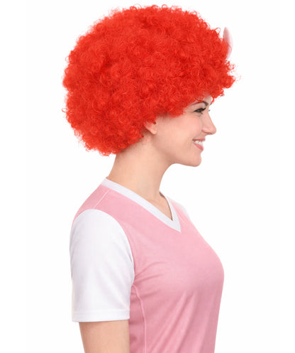 Tunisia Flag Sport Afro Halloween Wig