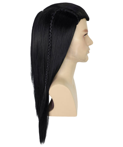 Men's Legolas TV Movie Character Blonde Wig | Adult Braids Prestyled Long Straight Wigs | Anime Roleplay Costume Wigs for Halloween Parties