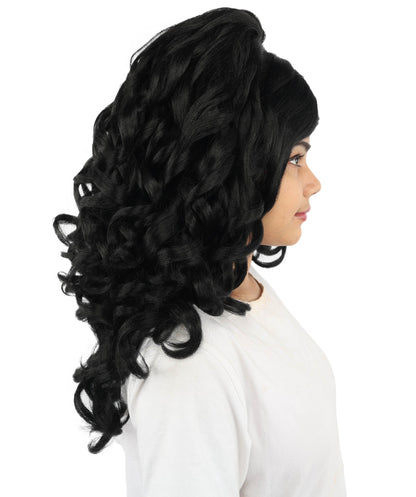 HPO Adult Long 20-Inch Curly Wig | Multiple Color Options | Ideal Cosplay, and Themed Parties | Soft, Natural-Looking, and Easy to Wear