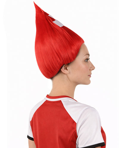 Switzerland Flag Sport Troll Wig | Premium Breathable Capless Cap