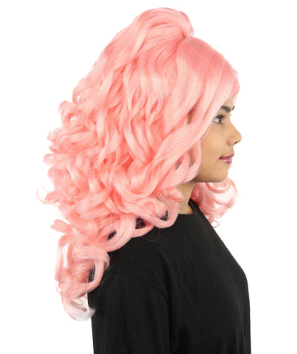 HPO Adult Long 20-Inch Curly Wig | Multiple Color Options | Ideal Cosplay, and Themed Parties | Soft, Natural-Looking, and Easy to Wear