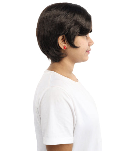 HPO Women’s 10-Inch Short Brown Wig | Celebrity Hairpiece for Costume, Cosplay, and Themed Parties | Sleek and Modern Hairpiece for Versatile Looks