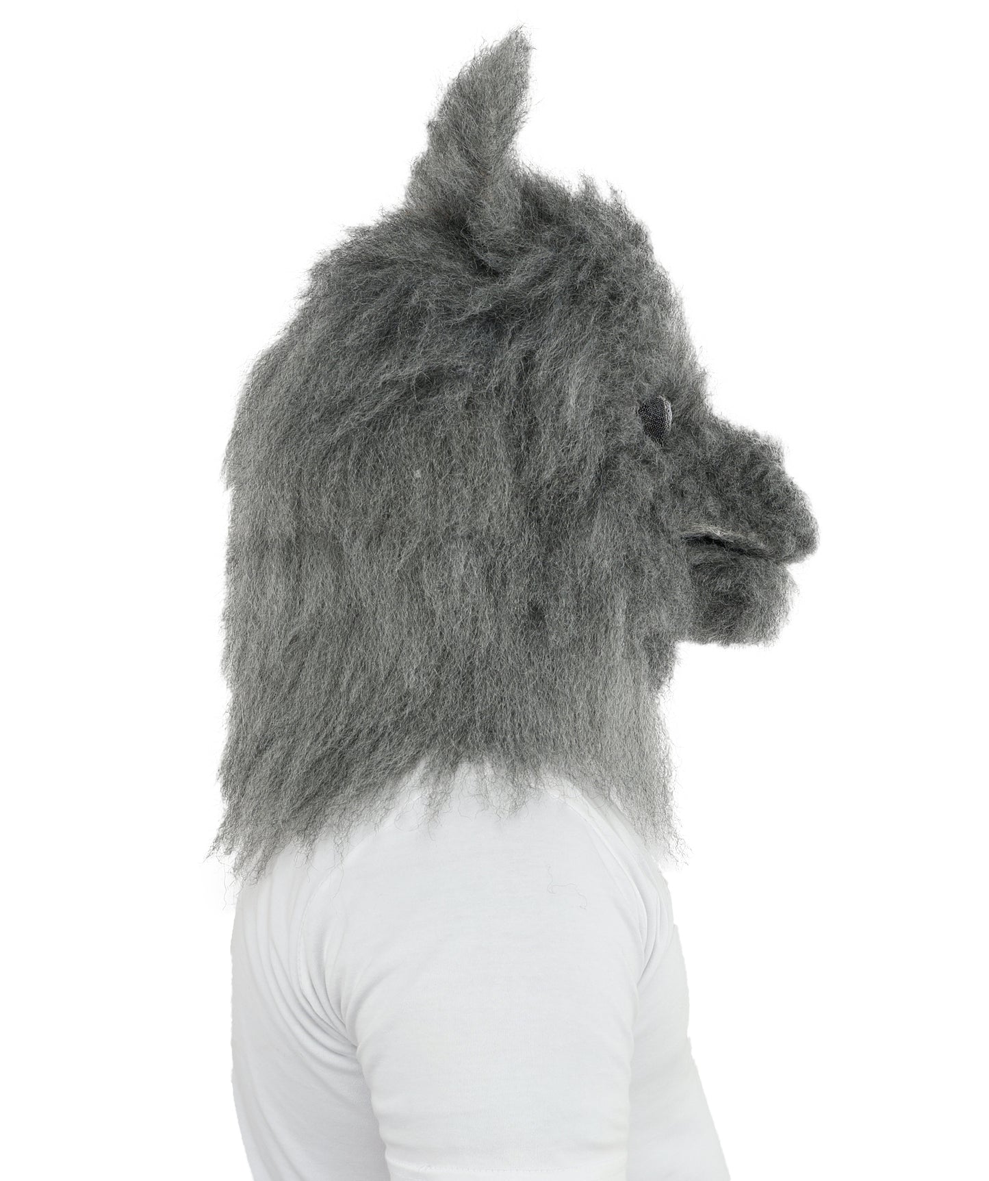 HPO Unisex Dark Grey Wolf Mascot Costume Bundle & Mask Set | Realistic Animal Full Coverage Outfit | Crafted for Parties and Cosplay events