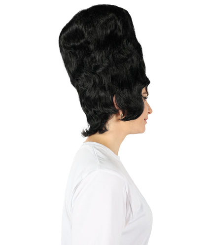 HPO Woman's 18th Century Colonial Lady Wig | Multicolor Historical Wig | Premium Breathable Capless Cap
