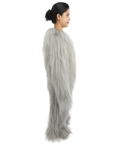 HPO Teen Extreme Hairy Person Costume Bundle & Mask Set - Full-Body Hair Suit Extra-Long Costume Wig for Halloween, Cosplay & Parties - Multiple Color Options