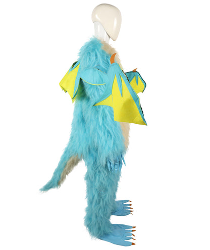 HPO Adult Unisex Carrot Guardian  Multicolor Dragon Bunny Costume & Bundel Set with Head Mask | Perfect for Halloween| Flame-retardant Synthetic Fabric