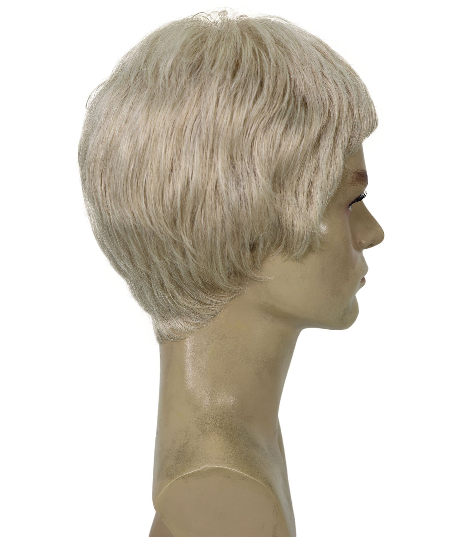 Men’s Short Blonde Buzz Cut Wig | Rapper Inspired Synthetic Hairpiece | Halloween, Stage Performance & Party  Wig