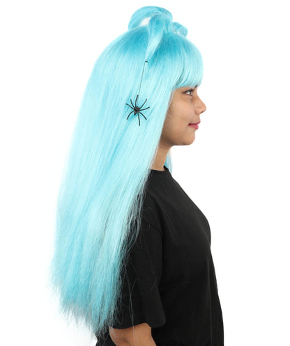 HPO Adult Women's Spider Gothic Sculpted Wig | Multiple Color Options, create of synthetic fiber, architectural spider-leg loops with blunt bangs, breathable base | Party, Halloween, theater, drag, performance, costume events