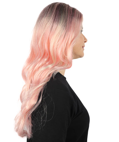 HPO  Women's Classic 90's Popstar Multiple Wig – Layered, Flirty Hairpiece with Pigtails, Perfect for Channeling a Retro Pop Icon Look, Premium Breathable Capless Cap