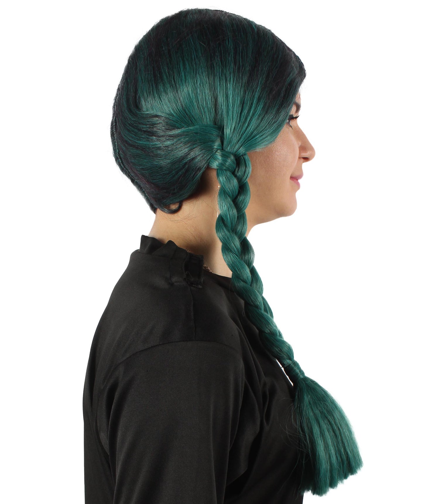 HPO Women's  Braided Gothic Wig | Multiple Color Collections TV Movie Wigs | Premium Breathable Capless Cap