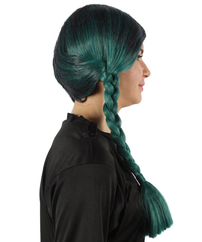 HPO Women's  Braided Gothic Wig | Multiple Color Collections TV Movie Wigs | Premium Breathable Capless Cap