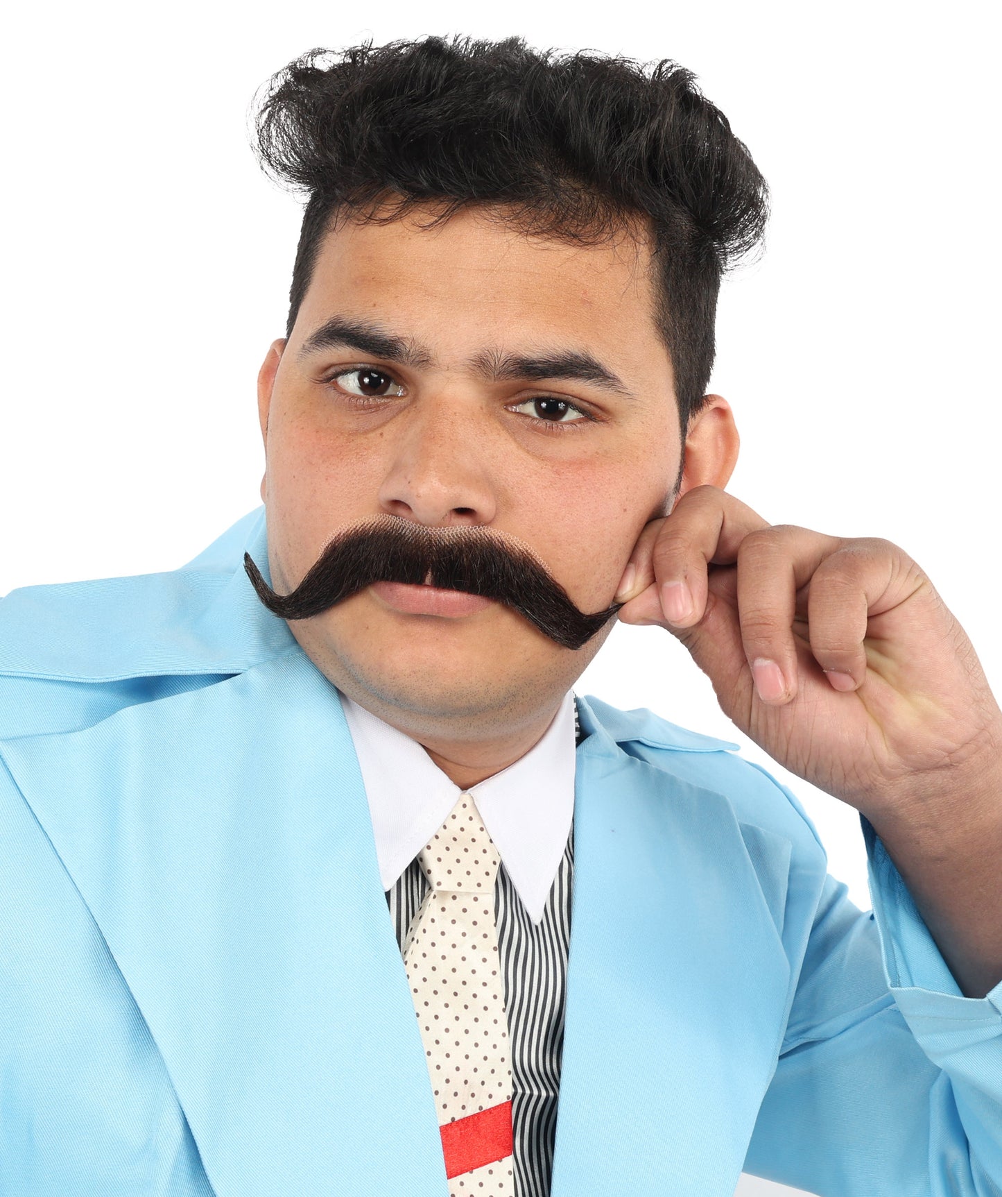 HPO Men's Watson Fake Human Facial Hair Mustache