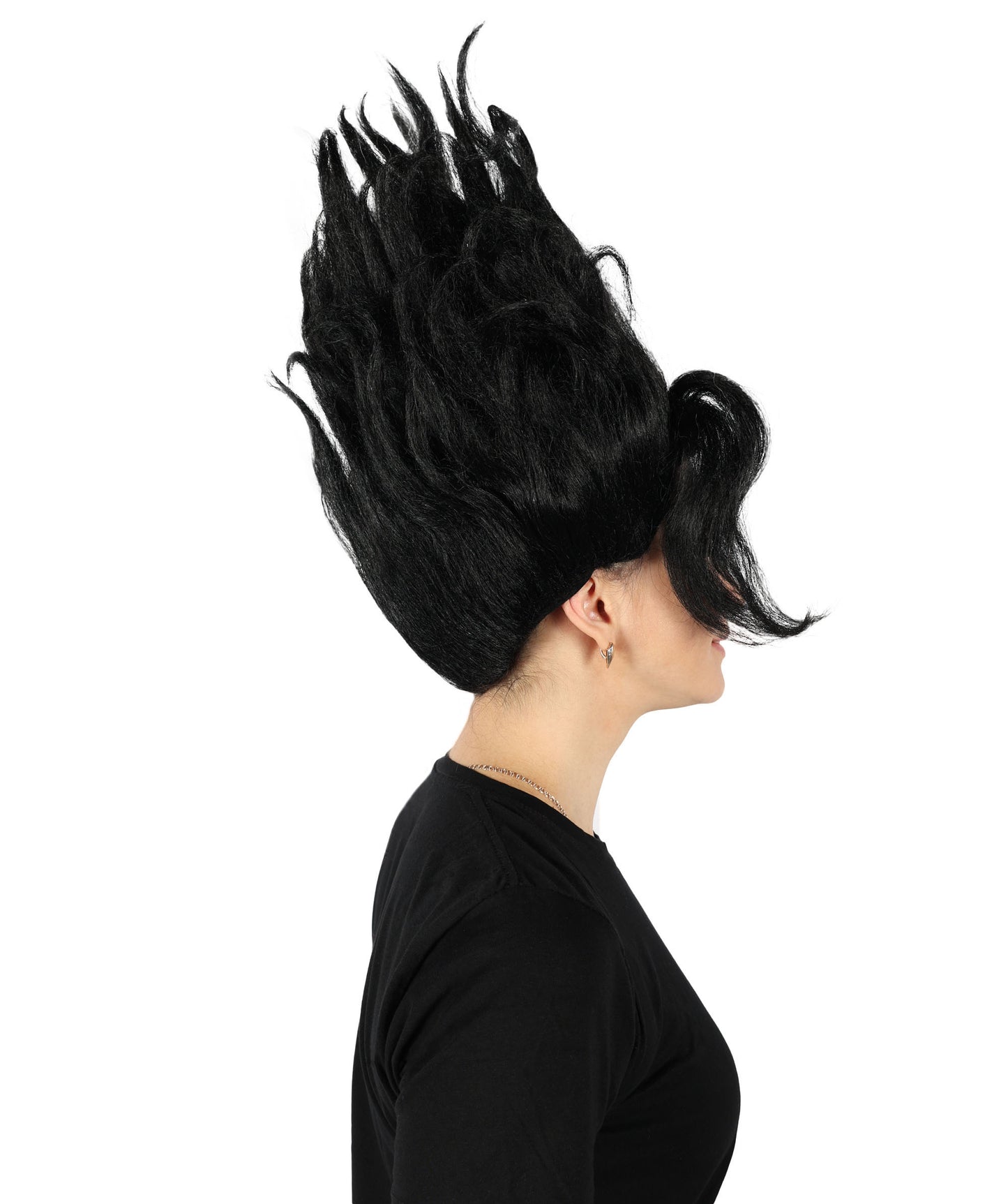 HPO Women's Tv Musical Movie Princess Troll Multiple Wavy Wig, Flame-retardant Synthetic Fiber