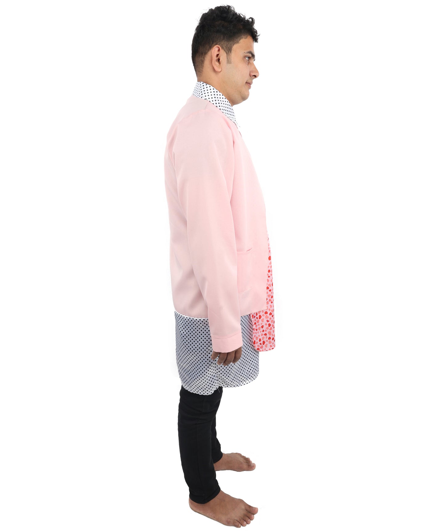 HPO Comedy Retro House Costume – Multicolor Cardigan Jacket with Patterned Styling | Fancy Outfit for Halloween & Cosplay Events