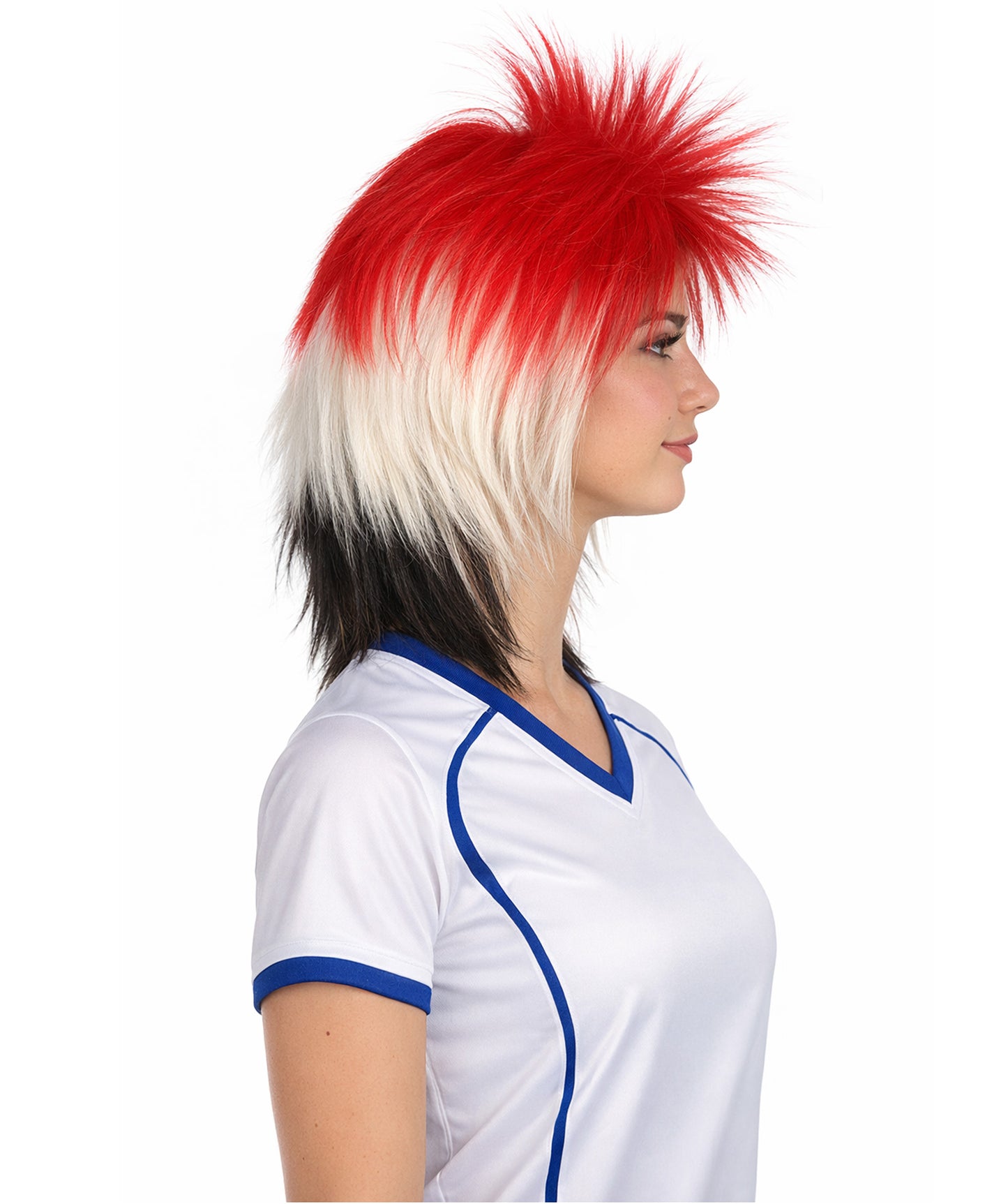 Egypt Flag Sports,80's Mullet Wig | Premium Breathable Capless Cap