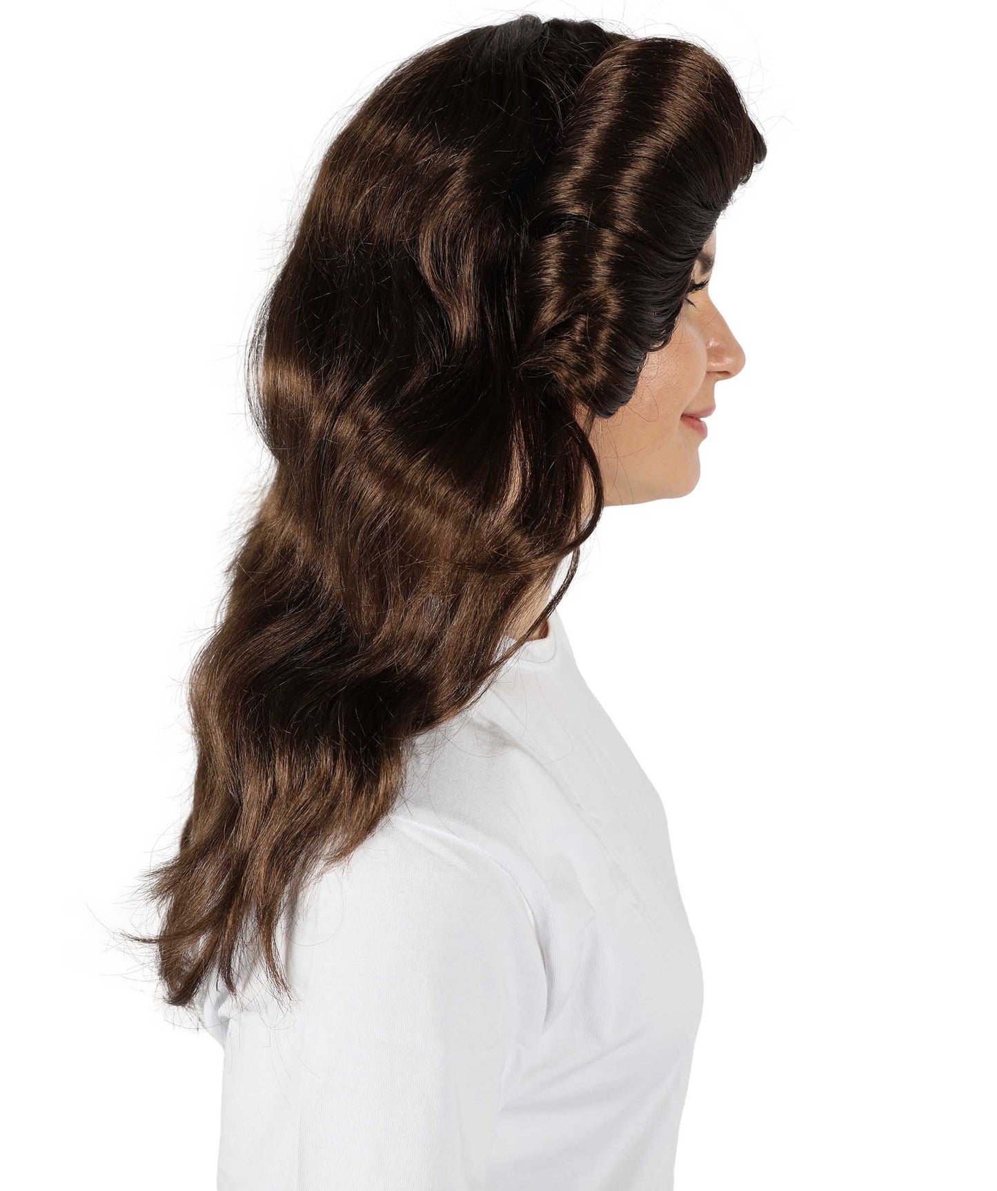 HPO Women's 70's Flick Multiple Color Retro Wig, Flame-retardant Synthetic Fiber