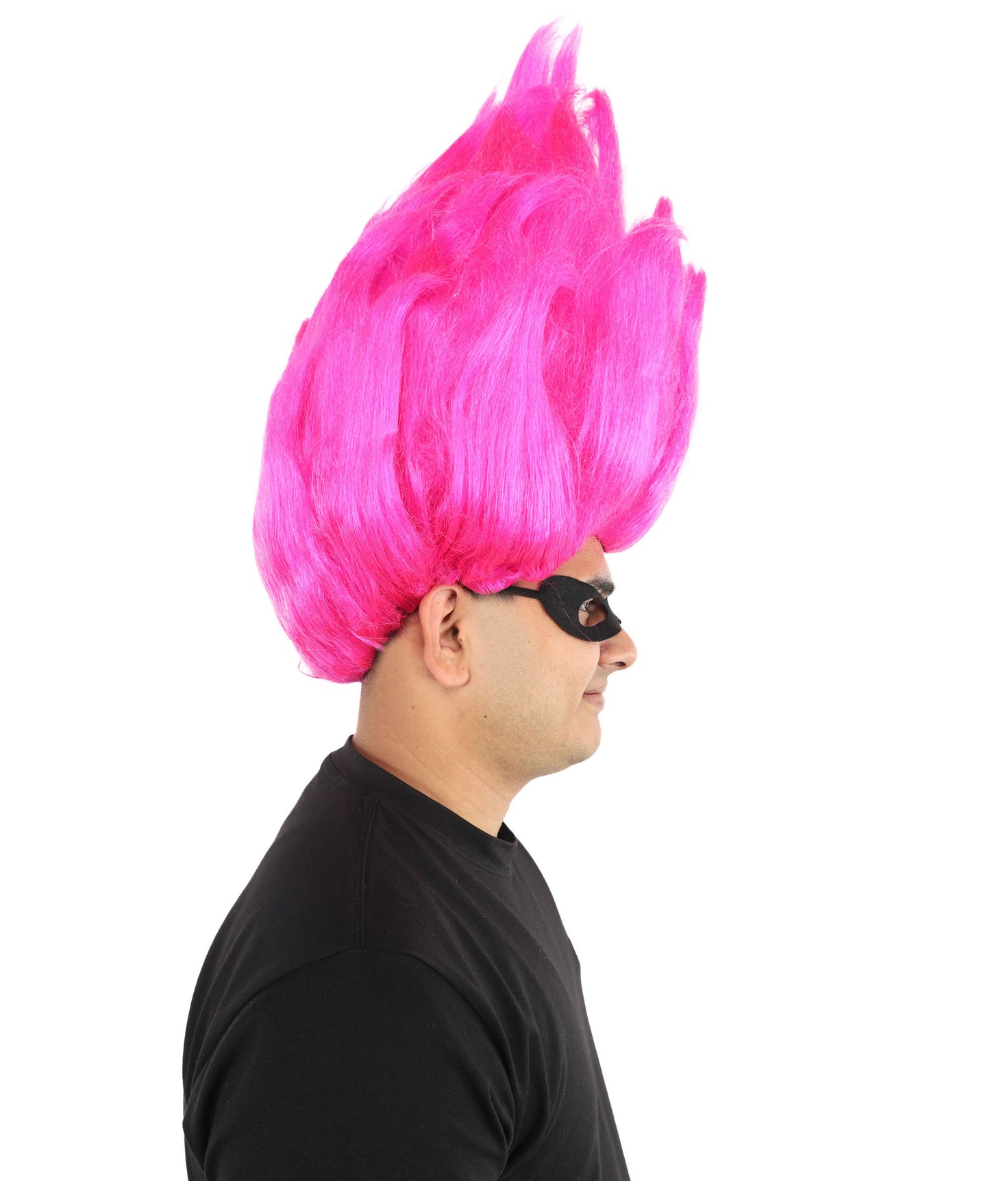 HPO Animated Movie Supervillain Wig , Troll Wig , Premium Breathable Capless Cap
