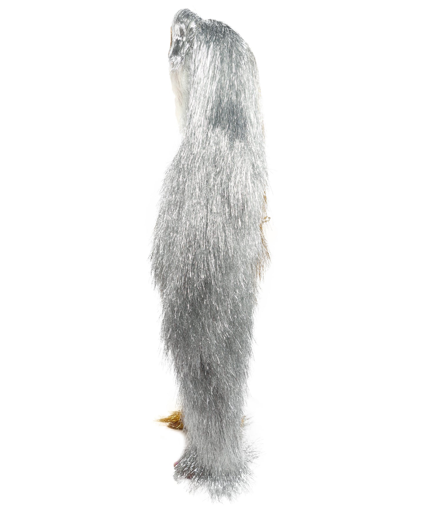 HPO Teen Extreme Hairy Two Part Costume Bundle & Mask Set - Full-Body Hair Suit Extra-Long Costume Wig for Halloween, Cosplay & Parties - Multiple Color Options