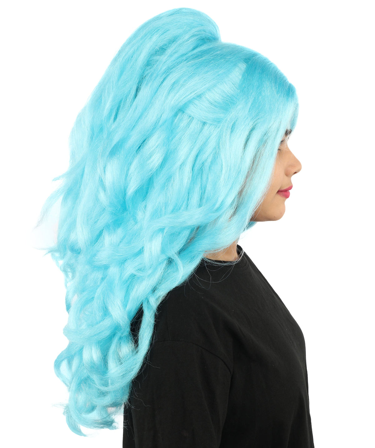 HPO Adult Long 20-Inch Curly Wig | Multiple Color Options | Ideal Cosplay, and Themed Parties | Soft, Natural-Looking, and Easy to Wear