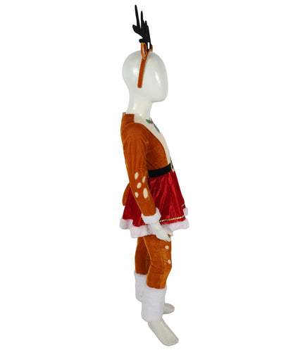 HPO Adult & Teen Women's Inflatable Reindeer Costume | Fun Holiday Outfit with Antlers – Christmas Party