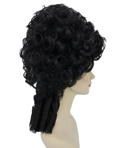 Womens Colonial Lady Wig | Blonde Curly Historical Wigs | Premium Breathable Capless Cap