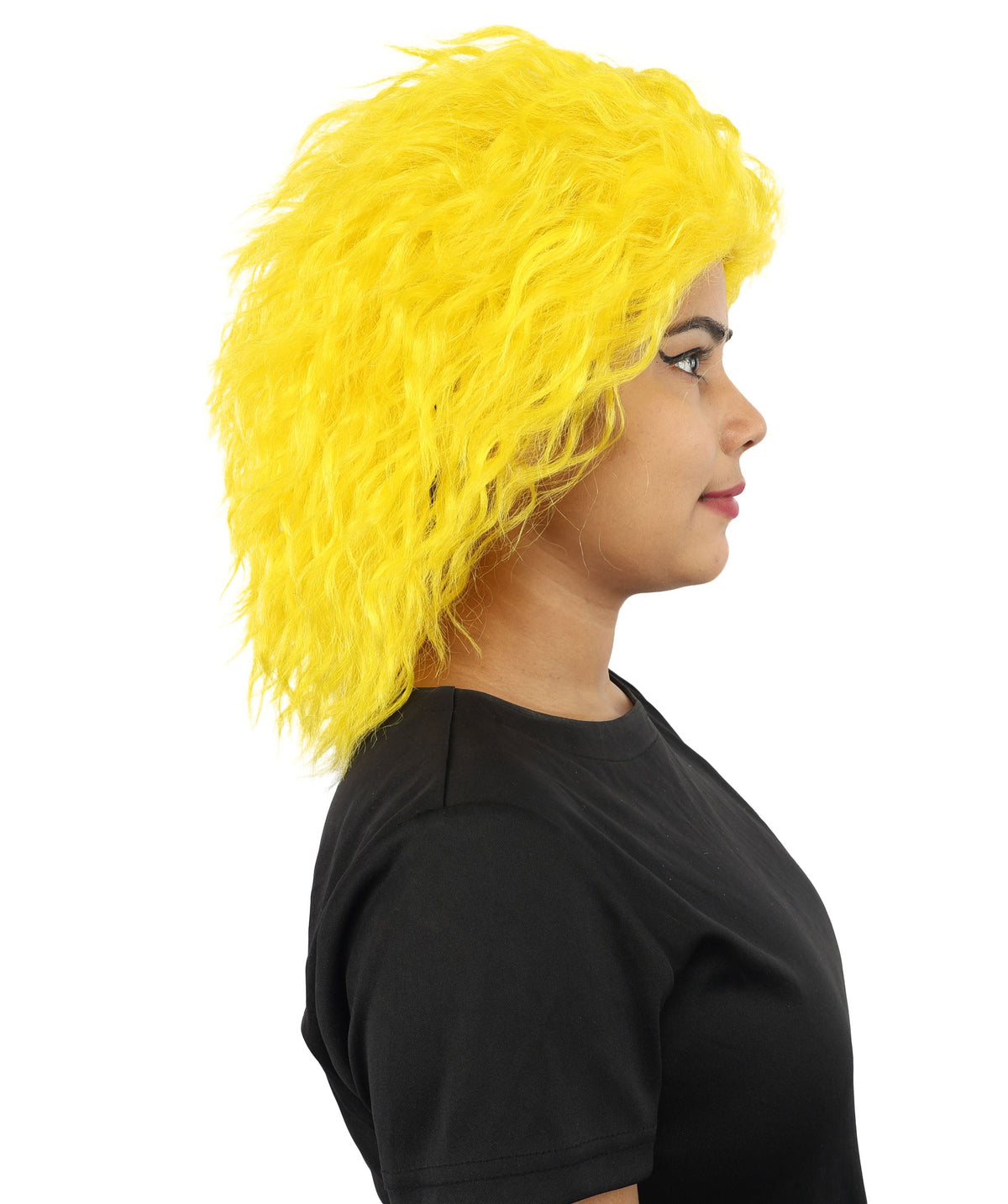 HPO Adult & Teen Women’s 15-Inch Curly Wig | Multiple Color Options | Wavy Voluminous Style | Idal for Costume, Cosplay, and Themed Events