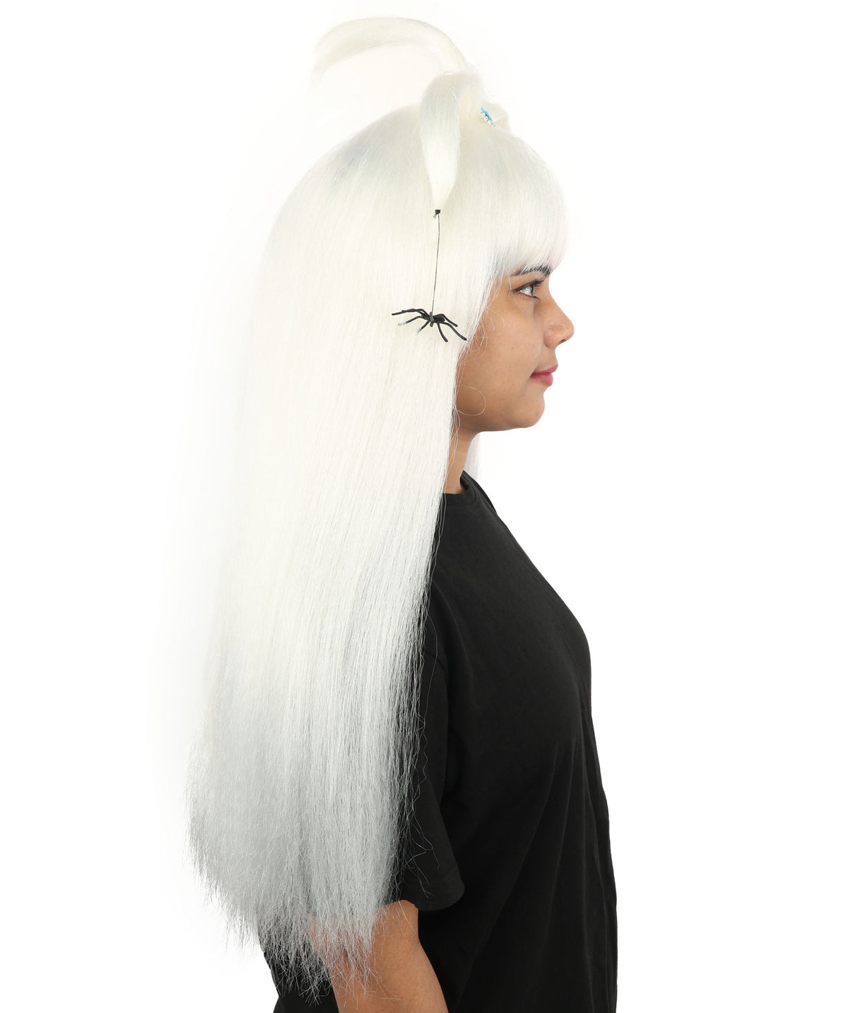 HPO Adult Women's Spider Gothic Sculpted Wig | Multiple Color Options, create of synthetic fiber, architectural spider-leg loops with blunt bangs, breathable base | Party, Halloween, theater, drag, performance, costume events