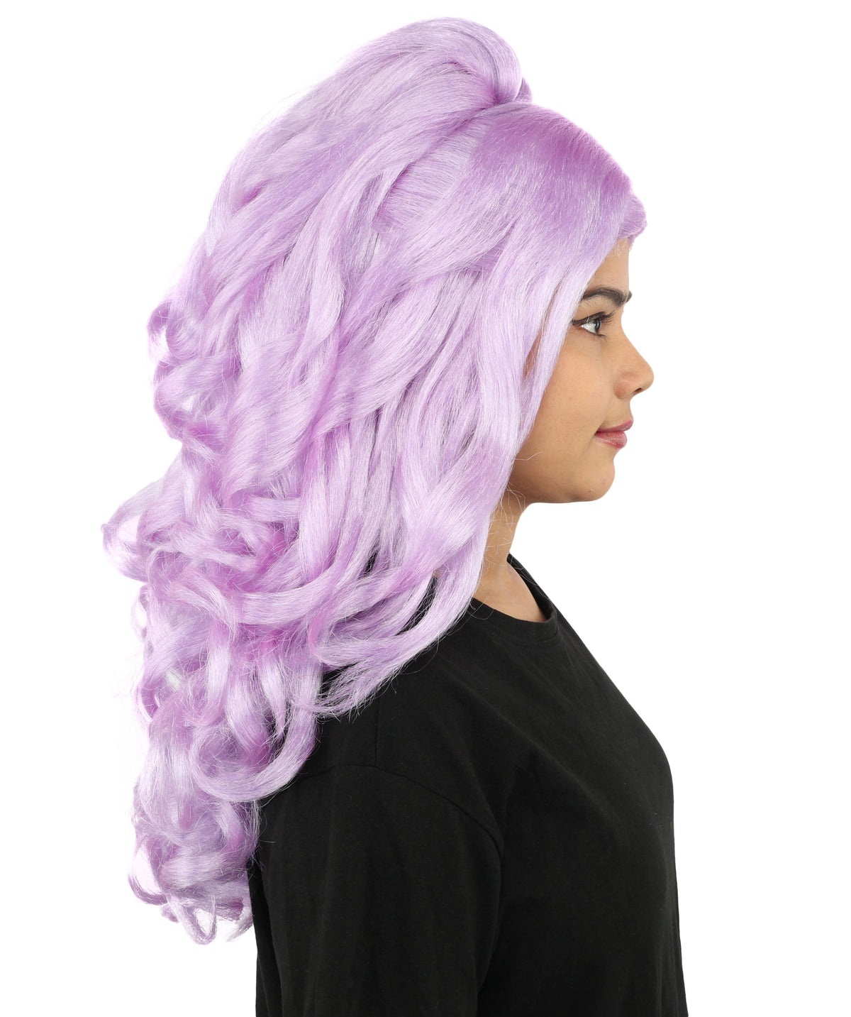 HPO Adult Long 20-Inch Curly Wig | Multiple Color Options | Ideal Cosplay, and Themed Parties | Soft, Natural-Looking, and Easy to Wear
